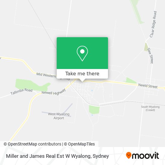 Miller and James Real Est W Wyalong map