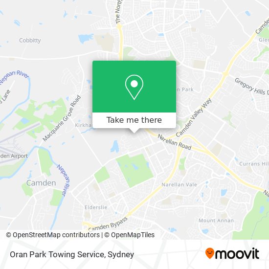 Mapa Oran Park Towing Service