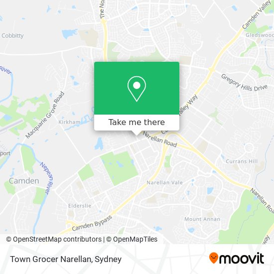 Mapa Town Grocer Narellan