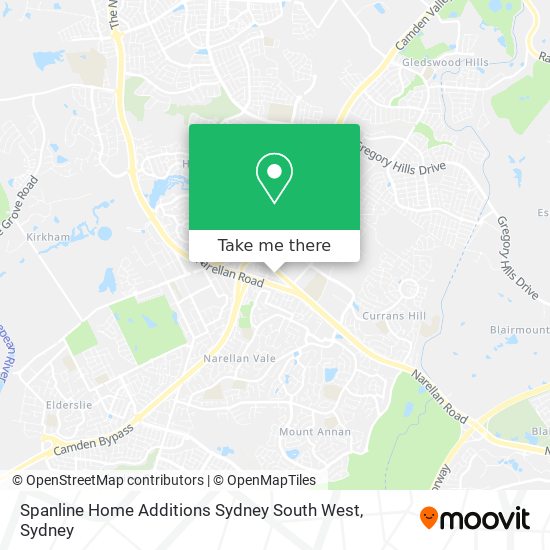 Spanline Home Additions Sydney South West map