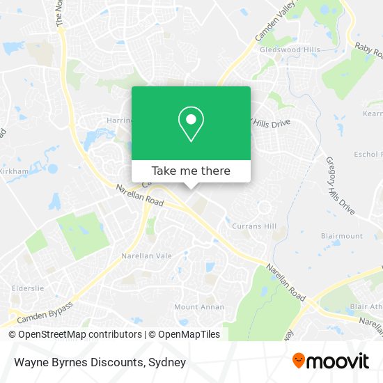 Wayne Byrnes Discounts map