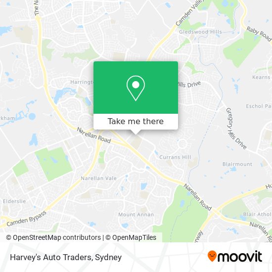 Mapa Harvey's Auto Traders