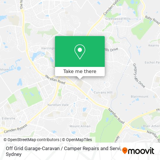 Mapa Off Grid Garage-Caravan / Camper Repairs and Servi