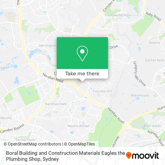 Mapa Boral Building and Construction Materials Eagles the Plumbing Shop