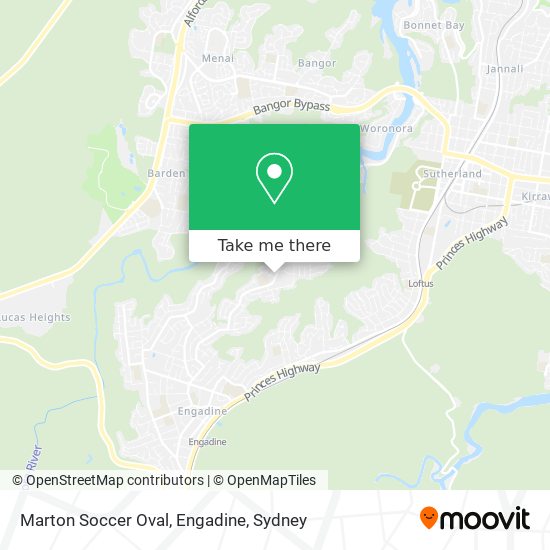 Marton Soccer Oval, Engadine map