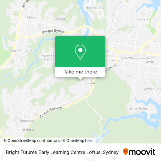 Bright Futures Early Learning Centre Loftus map