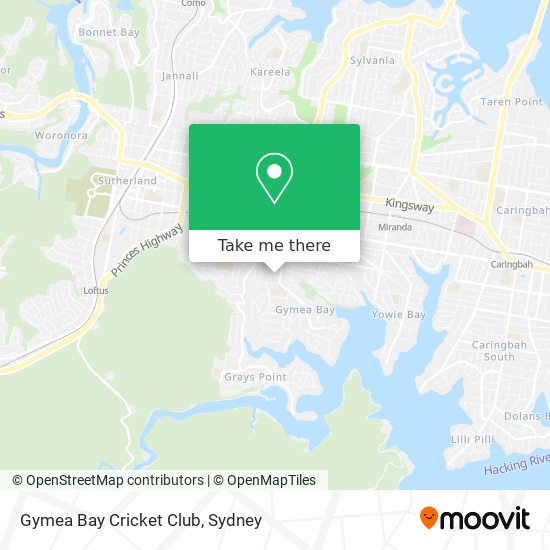 Gymea Bay Cricket Club map