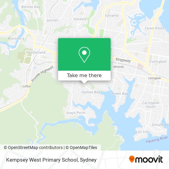 Kempsey West Primary School map