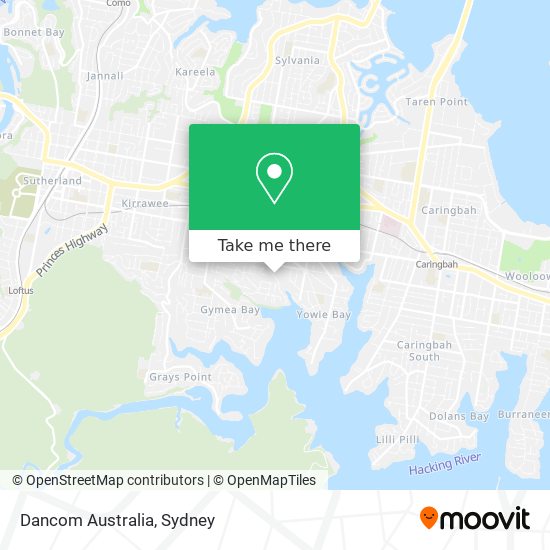 Dancom Australia map