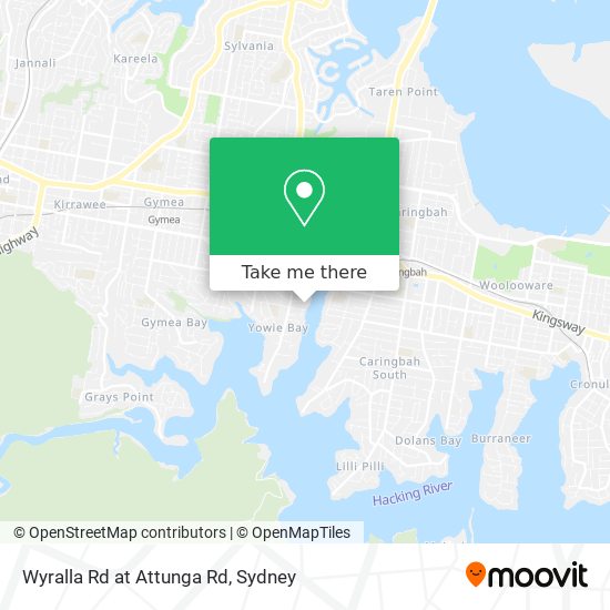 Mapa Wyralla Rd at Attunga Rd