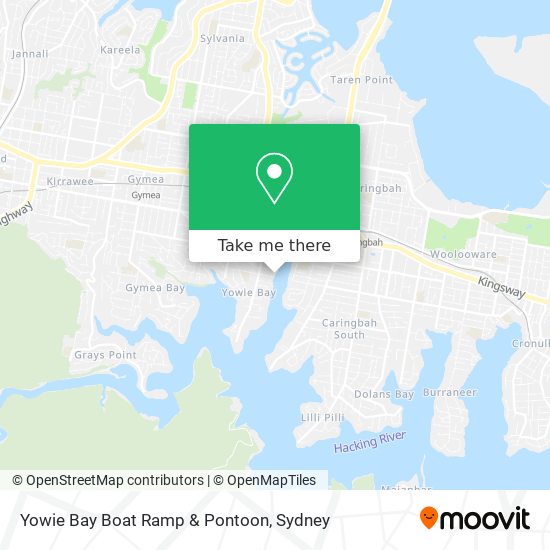 Yowie Bay Boat Ramp & Pontoon map