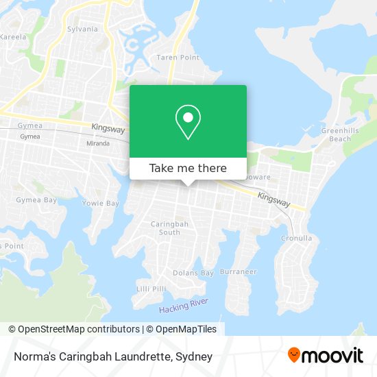 Norma's Caringbah Laundrette map