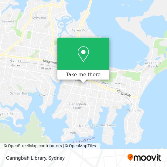 Caringbah Library map