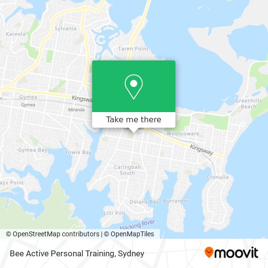 Bee Active Personal Training map
