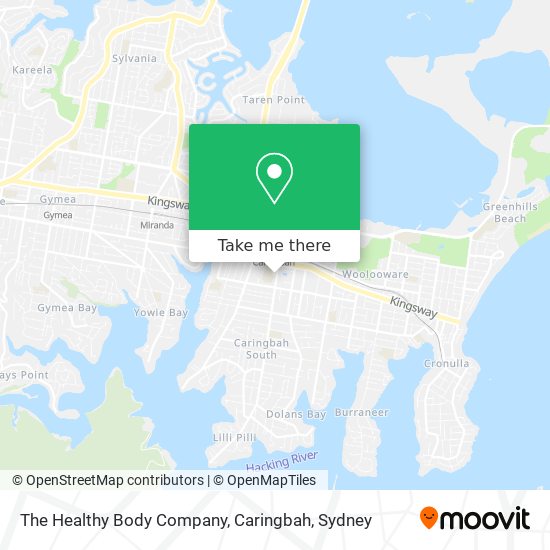 The Healthy Body Company, Caringbah map