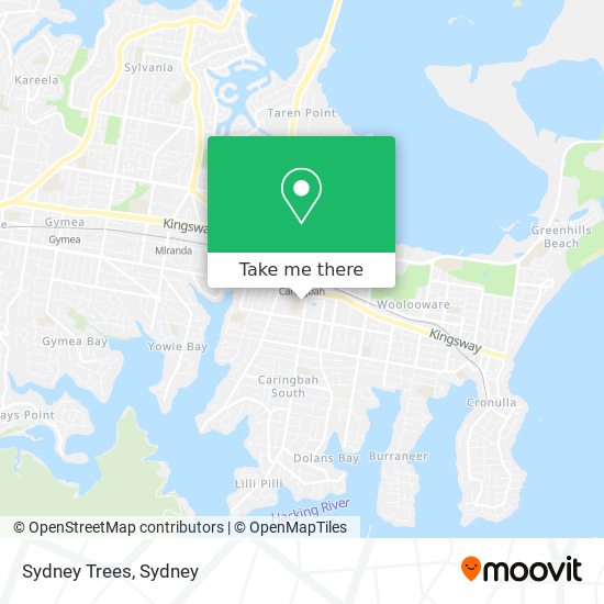 Mapa Sydney Trees