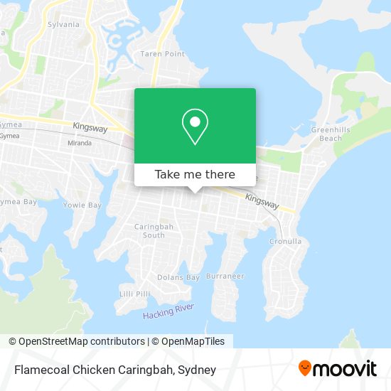 Flamecoal Chicken Caringbah map
