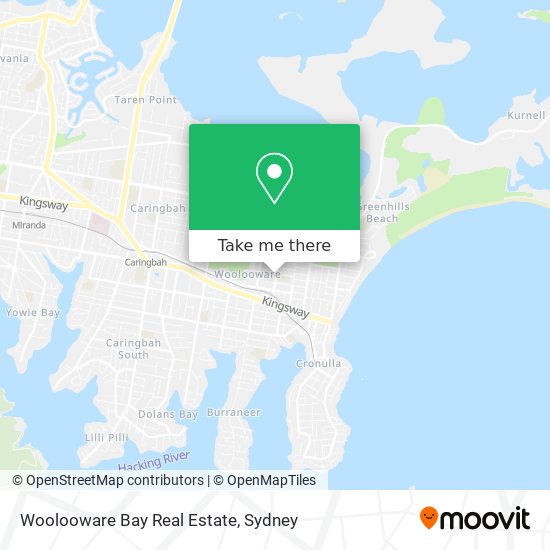 Mapa Woolooware Bay Real Estate