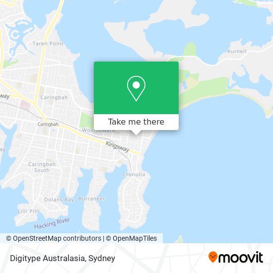 Digitype Australasia map