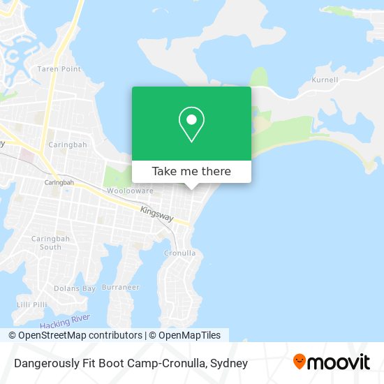 Mapa Dangerously Fit Boot Camp-Cronulla