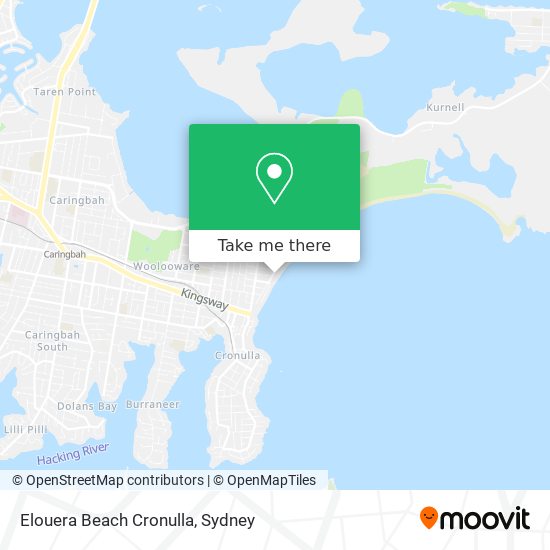 Elouera Beach Cronulla map