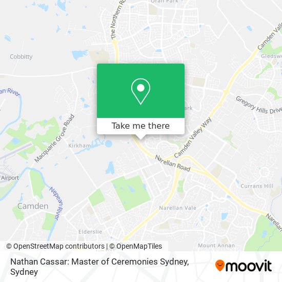 Nathan Cassar: Master of Ceremonies Sydney map