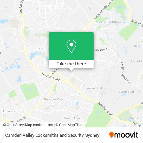 Camden Valley Locksmiths and Security map
