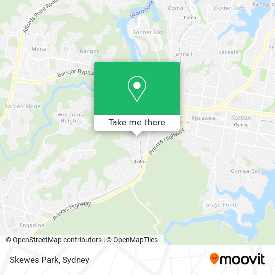 Mapa Skewes Park