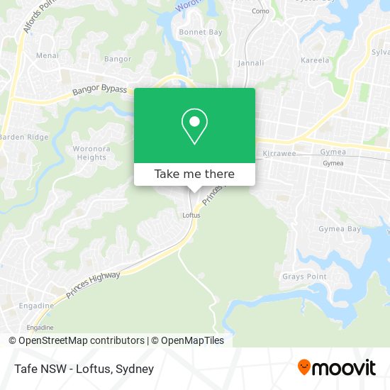 Tafe NSW - Loftus map