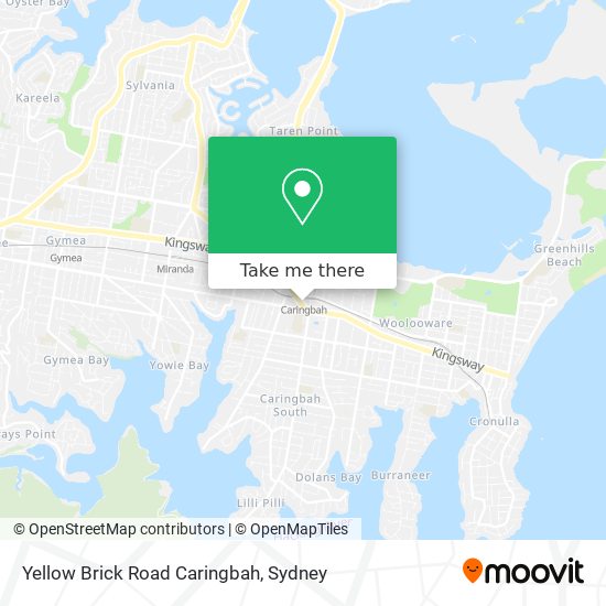 Mapa Yellow Brick Road Caringbah