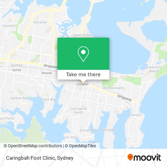 Caringbah Foot Clinic map