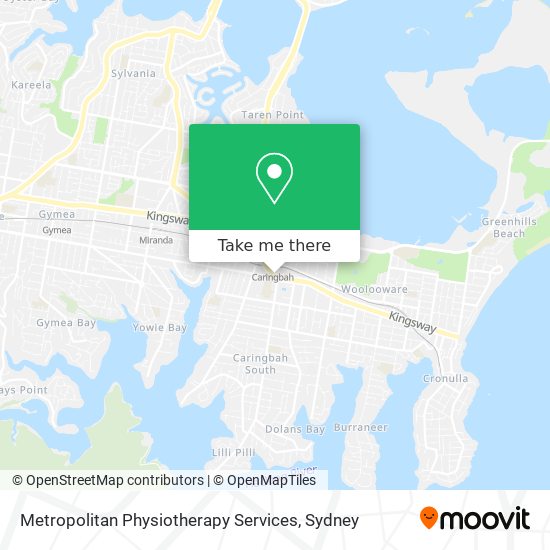 Mapa Metropolitan Physiotherapy Services