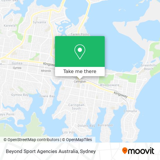 Mapa Beyond Sport Agencies Australia