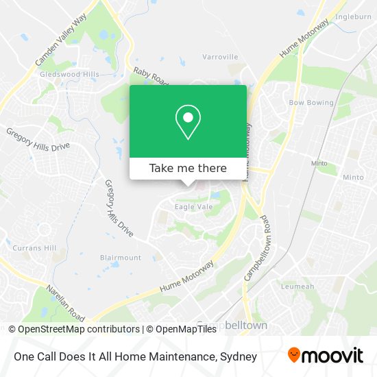 One Call Does It All Home Maintenance map