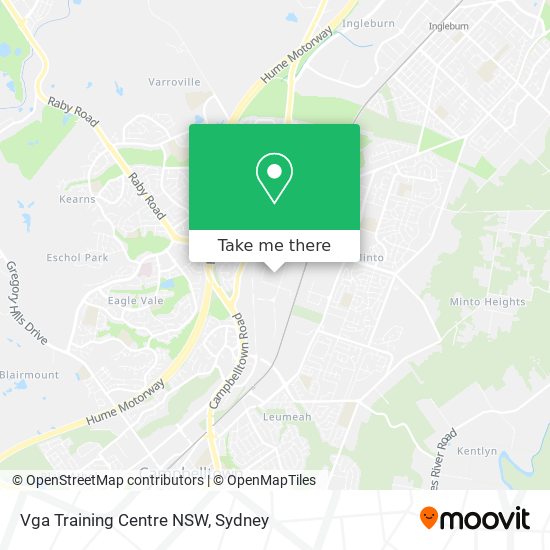 Mapa Vga Training Centre NSW