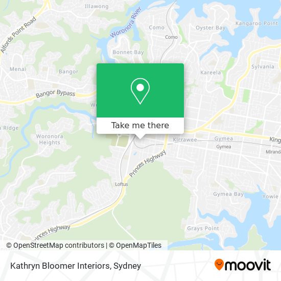 Kathryn Bloomer Interiors map