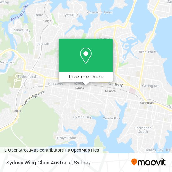 Mapa Sydney Wing Chun Australia