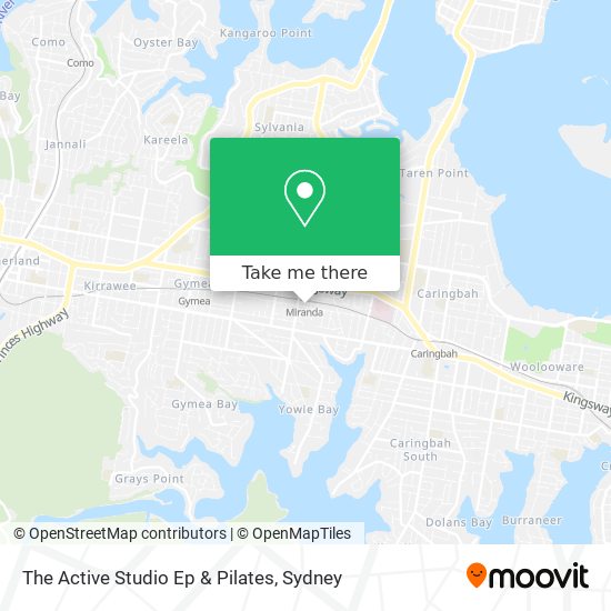 The Active Studio Ep & Pilates map