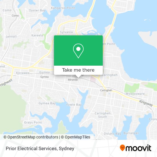 Prior Electrical Services map