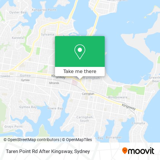 Taren Point Rd After Kingsway map