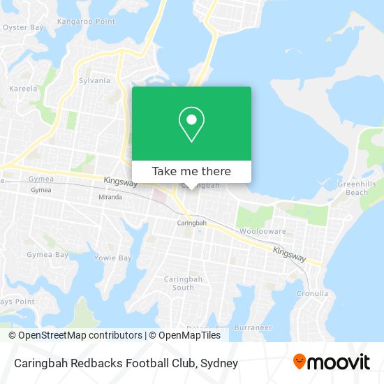 Caringbah Redbacks Football Club map