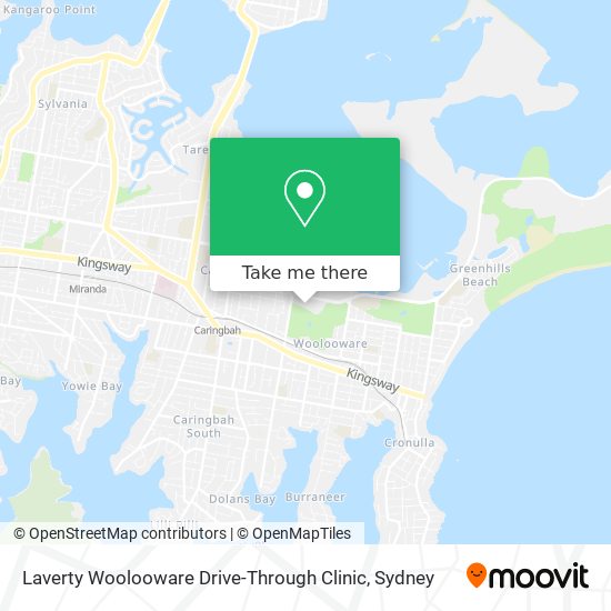 Mapa Laverty Woolooware Drive-Through Clinic