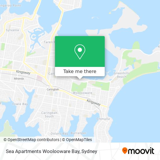 Sea Apartments Woolooware Bay map