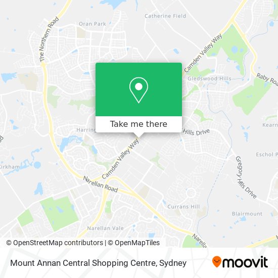 Mount Annan Central Shopping Centre map