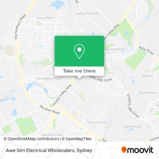 Mapa Awe-Sim Electrical Wholesalers