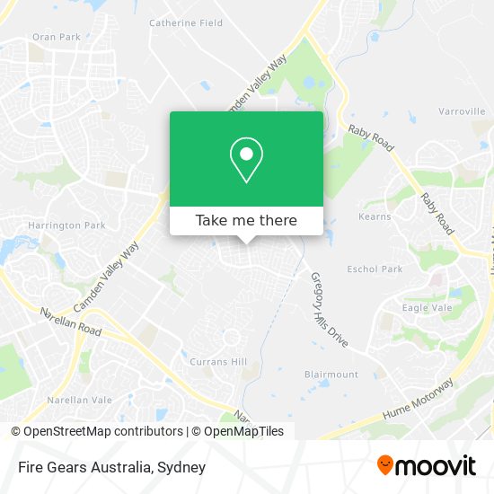 Fire Gears Australia map