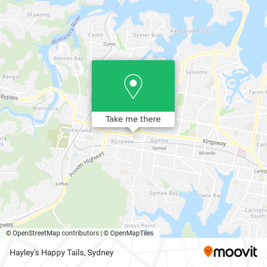 Hayley's Happy Tails map