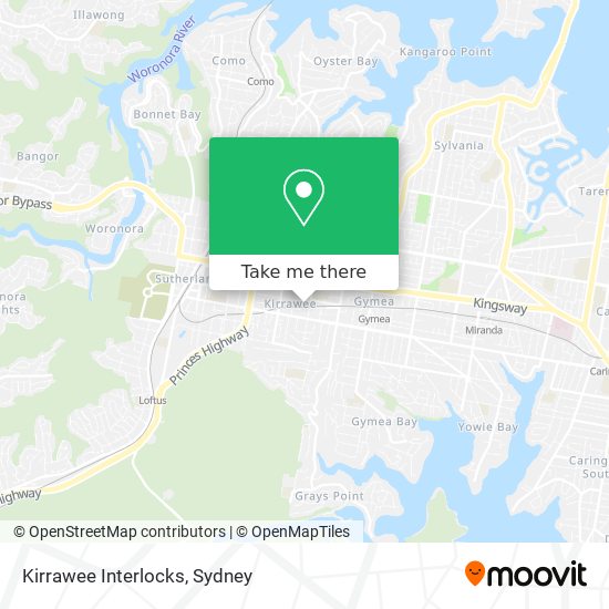 Mapa Kirrawee Interlocks