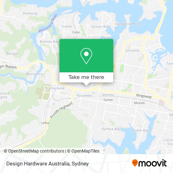 Design Hardware Australia map