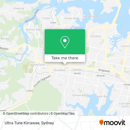 Ultra Tune Kirrawee map